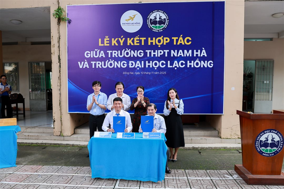 LHU ký kết hợp tác hợp tác giáo dục chu kỳ 2 cùng Trường THPT Nam Hà